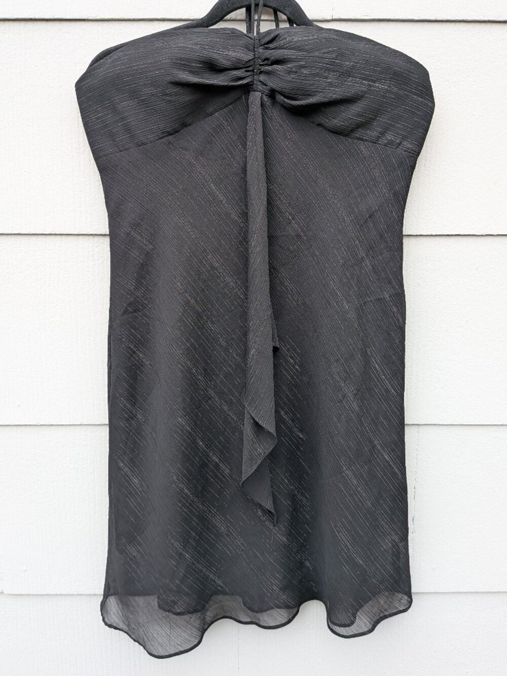 Vintage Strapless Black Halter Dress